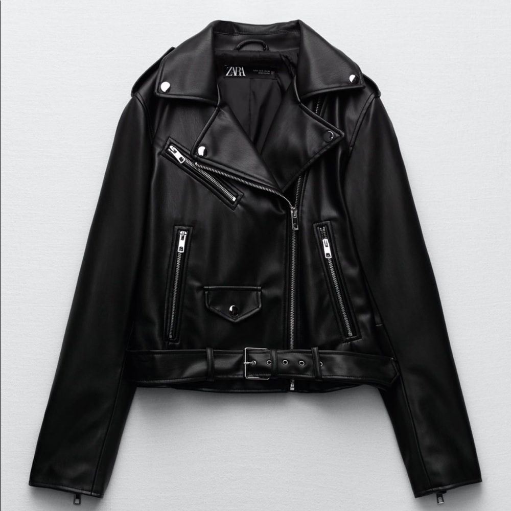 FAUX LEATHER JACKET